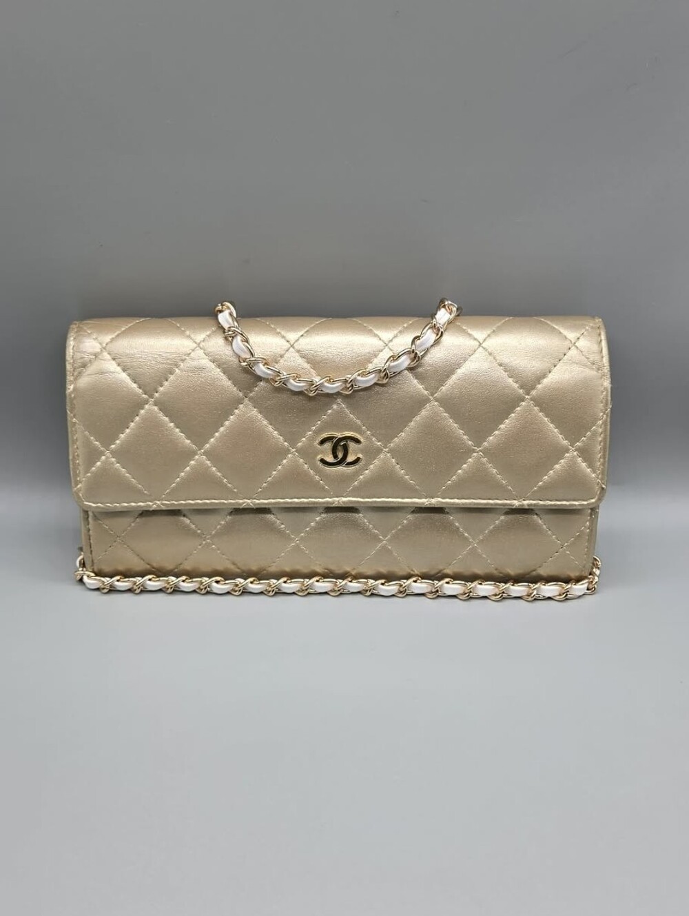CHANEL Authentic Quilted Wallet/Clutch